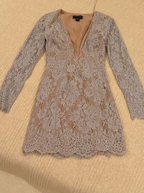 Stylestalker Long Sleeve Vision Dress in Sky Blue